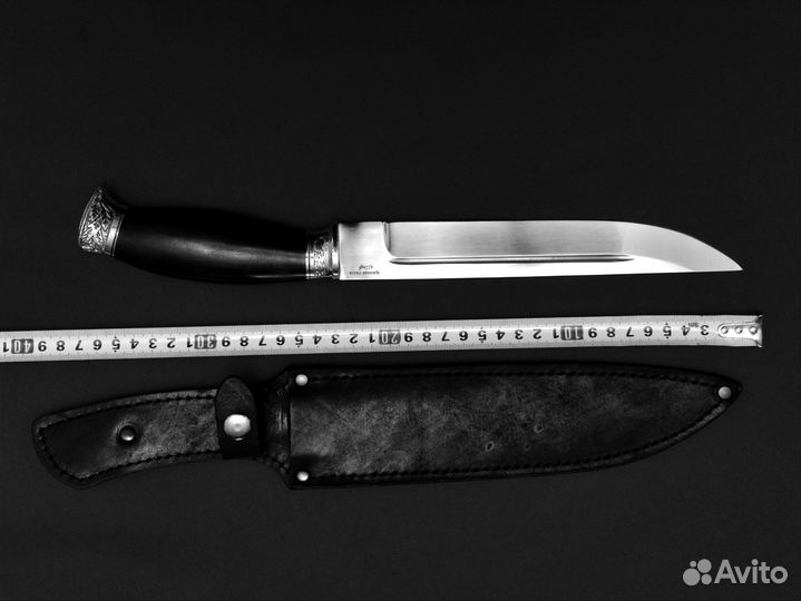 Нож Казачий Пластунский, сталь Х12мф, Ковка,HRC62