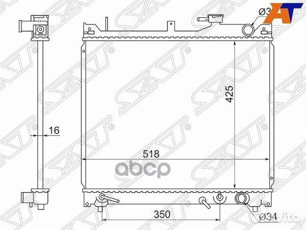 Радиатор Suzuki Escudo 97-05 / Grand Vitara 97-05