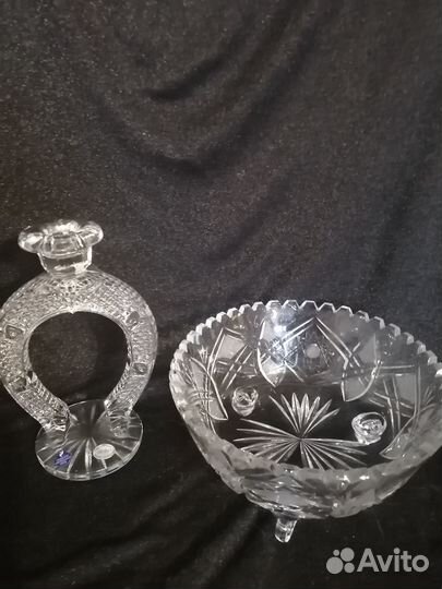 Ваза Nachtmann, хрустальный подсвечник