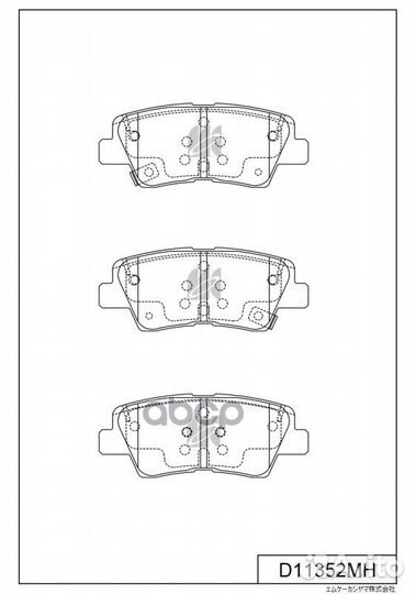 Колодки торм.зад. Kia RIO (2011), Hyundai Solaris