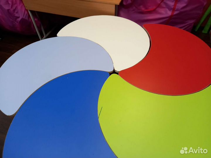 Детские столы модульные Капля