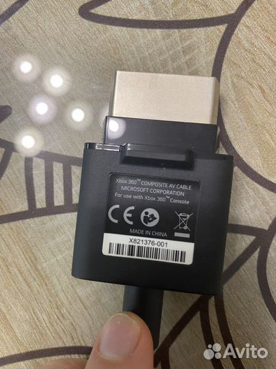 Кабель xbox 360 composite av cable