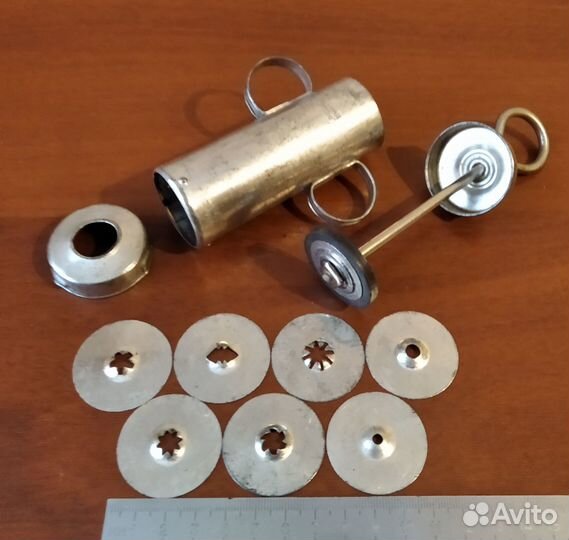 Шприц кондитерский жестяной для крема с насадками