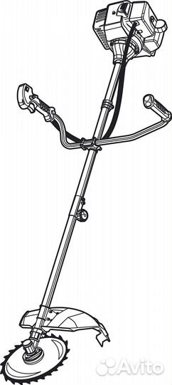 Триммер бензиновый Зубр крб-2500-Р 2500Вт 3.3л.с