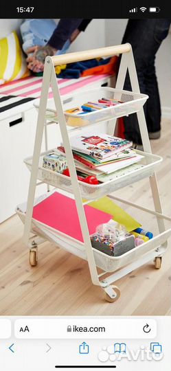 Тележка на колесиках ikea,новая