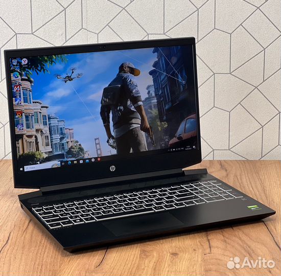 Игровой HP Ryzen 5 4600H/ GTX 1650/ 512SSD/ 8OZU