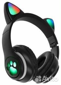 Беспроводные светящиеся наушники с ушками