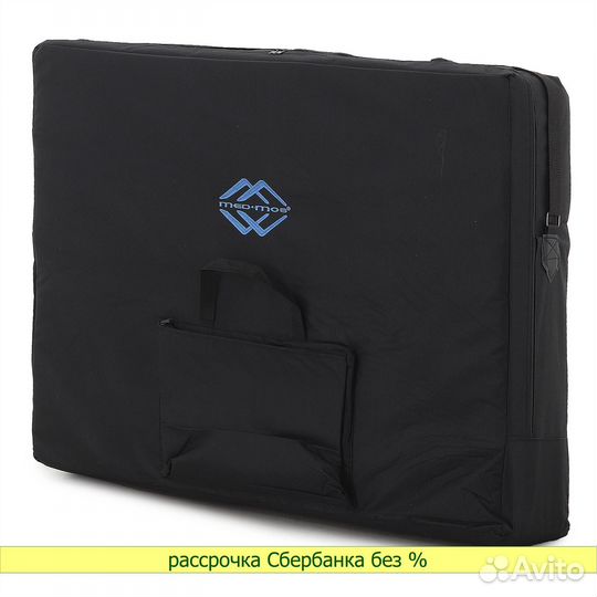 Массажная кушетка JF-AY01A 3 секции, бело-синий