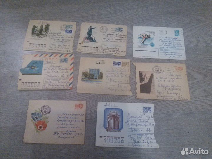 Конверты СССР подписанные