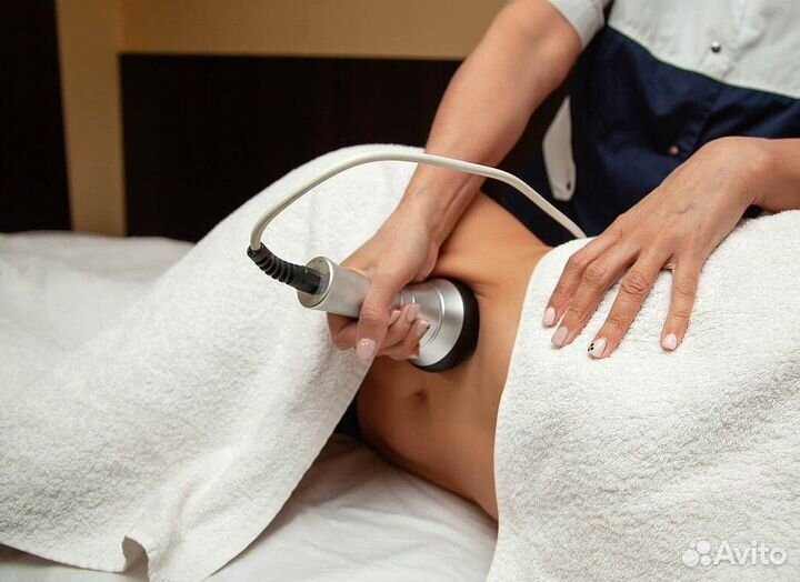 Кавитация. До - 30 целлюлита в ягодицах за курс