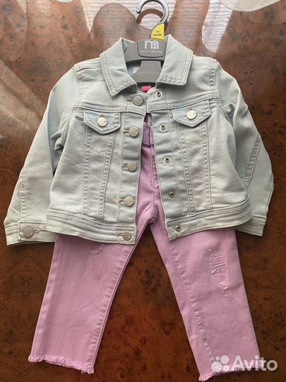 Джинсовая куртка и джинсы на девочку 80 размер