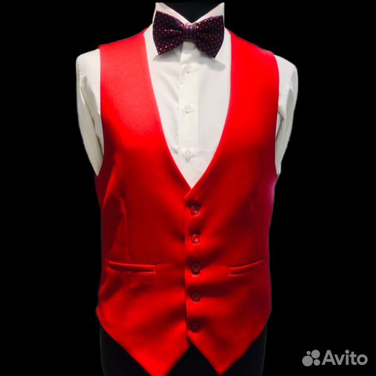 Мужской костюм красный premium