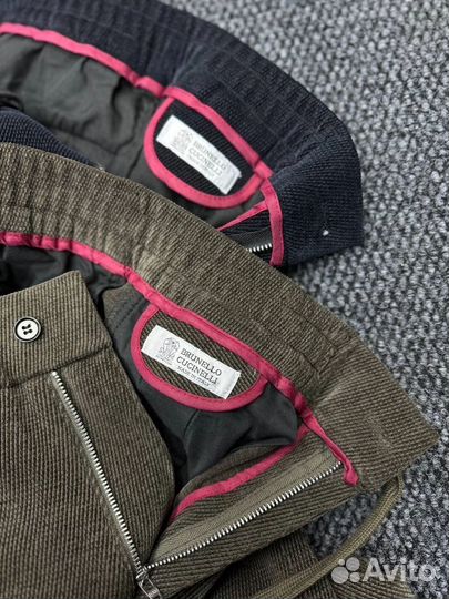 Брюки вельветовые Brunello Cucinelli премиум