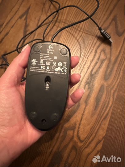 Мышь logitech проводная