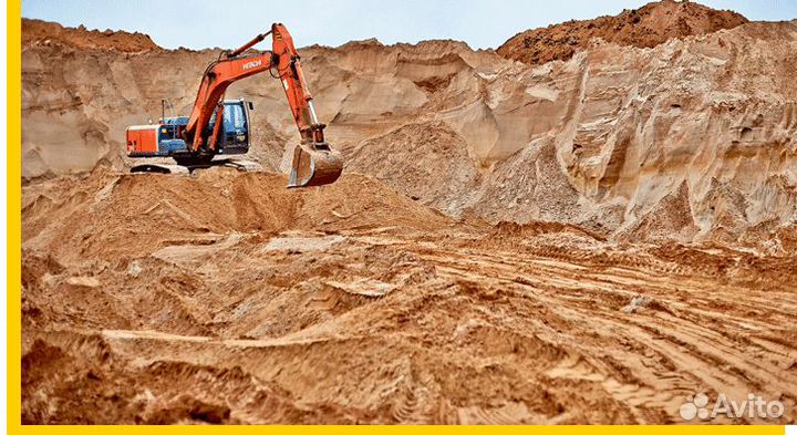 Песок карьерный с доставкой