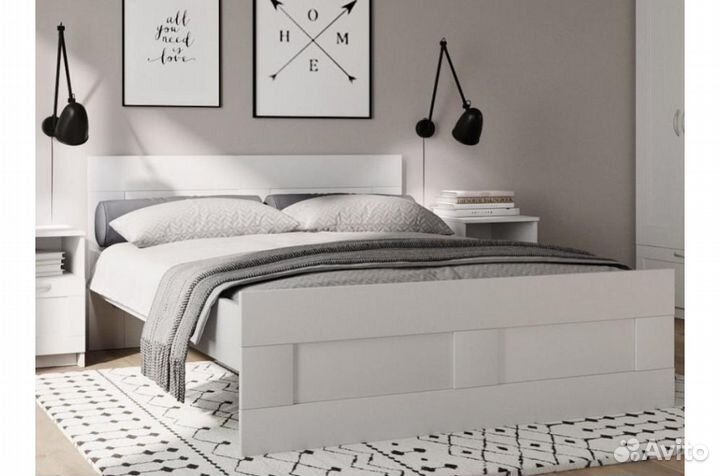 IKEA кровать 160х200 brimnes сириус 2 спальная