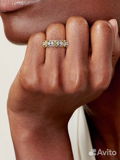 Новое золотое кольцо tiffany&co