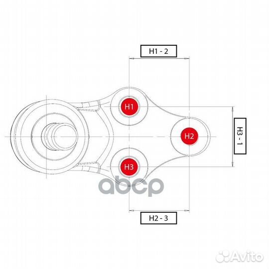 Шаровая опора нижняя honda Civic FD 05-12 LH CB