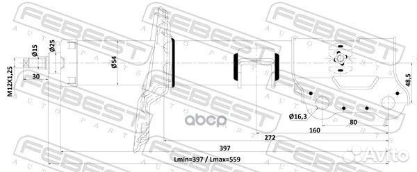 Амортизатор передний правый GAS.twin tube 12110