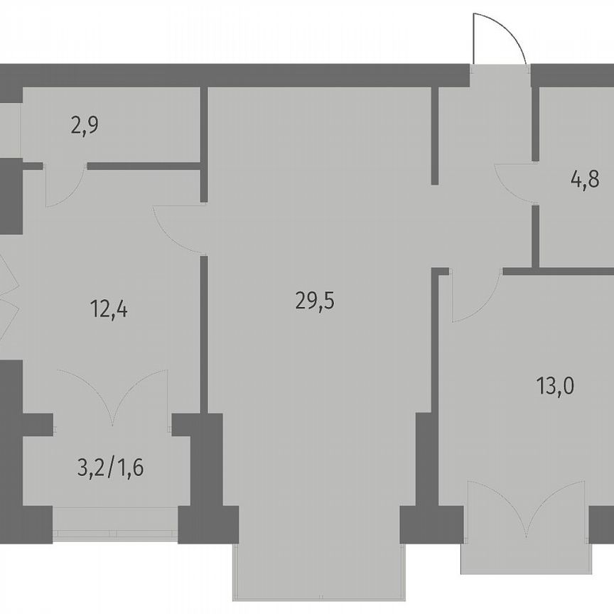 2-к. квартира, 69,7 м², 7/11 эт.