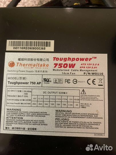 Блок питания 750w нерабочий