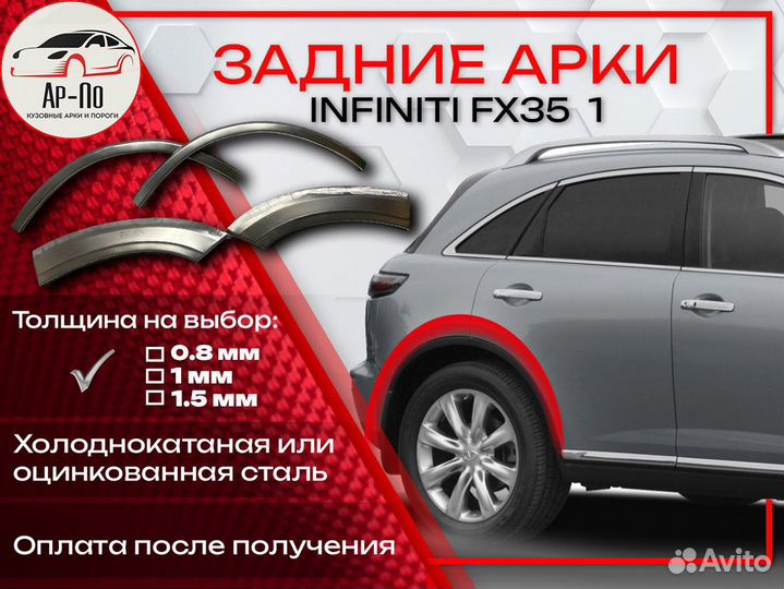 Ремонтные арки на Infiniti fx35 1 поколение
