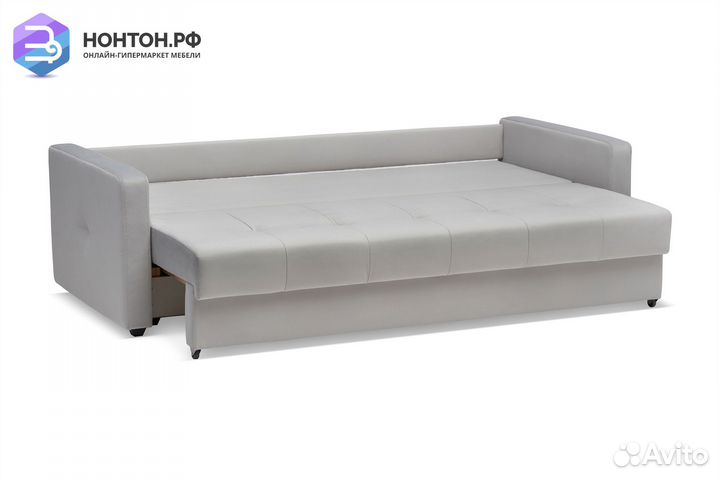 Диван еврокнижка Вита 3-х местный серый