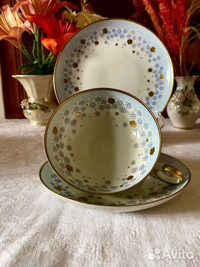 Винтажный фарфор, чайное трио, Германия