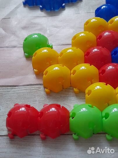 Набор 44шт. Пазлы-мозаика Stellar, d-6см