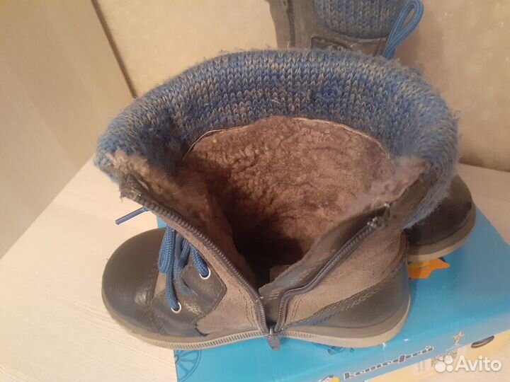 Сапожки зима нат.кожа б/у