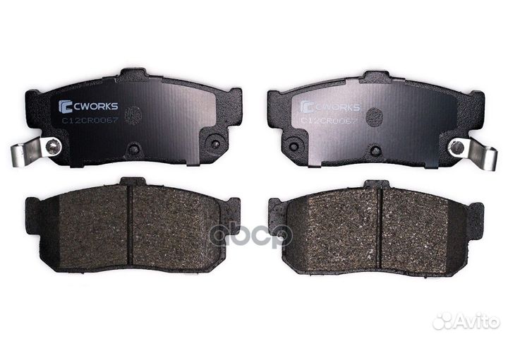 Тормозные колодки задние (Low Metallic) cworks