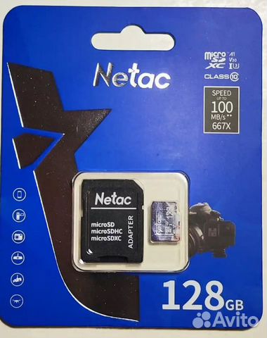Шикарные карты micro SD 128 Гб Netac настоящиеSdxc объявление продам