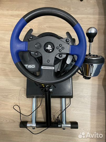 Руль thrustmaster t150 pro, стойка, кпп