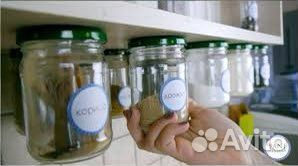 Стеклянные баночки от детского питани