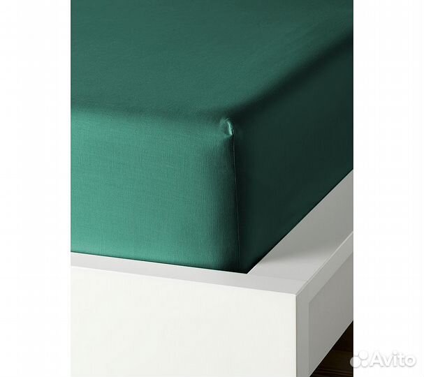 Простынь GoodNight Сатин 180х200х20 Лагуна на рези