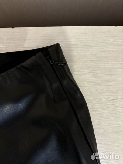 Брюки утепленные кожаные Zarina