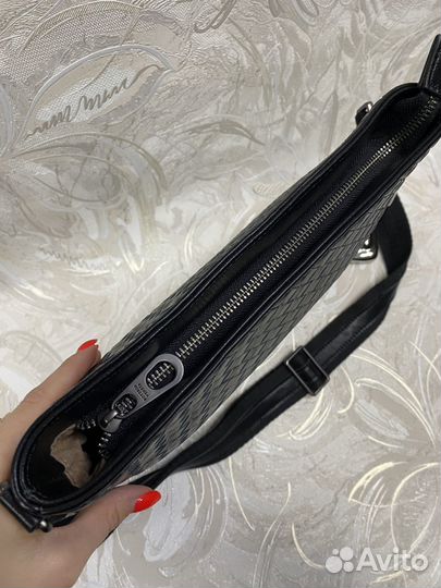 Сумка мужская Bottega Veneta кожаная