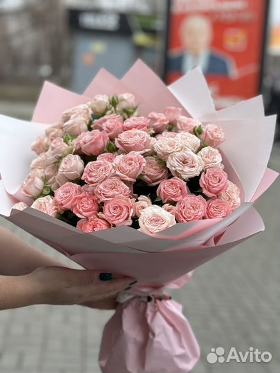 Букет розы кустовые