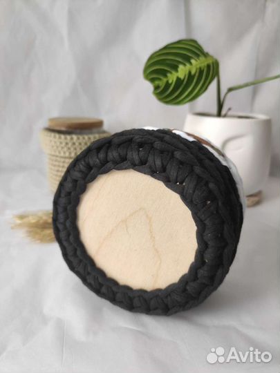 Вязаная органайзер корзина для хранения