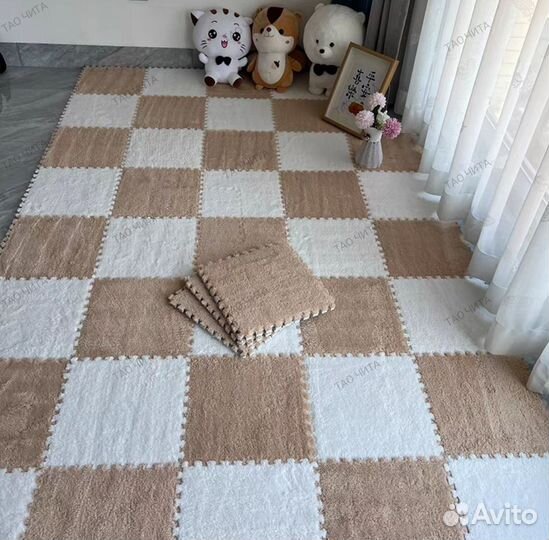 Модульный коврик с ворсом