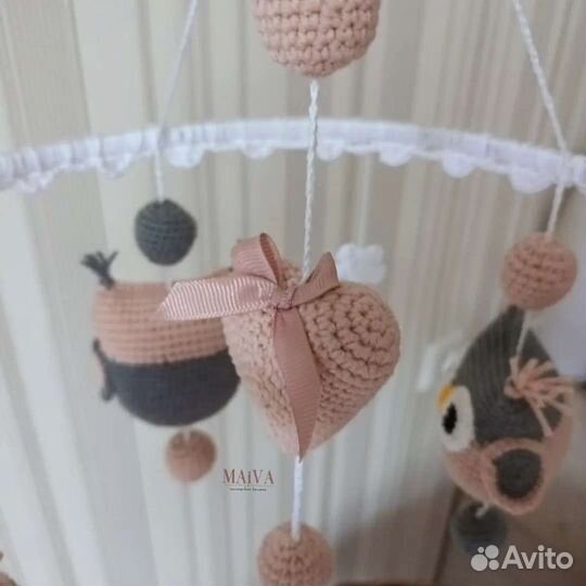 Мобиль на кроватку ручная работа