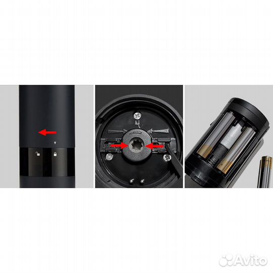 Мельница для специй Huohou electric grinder черная