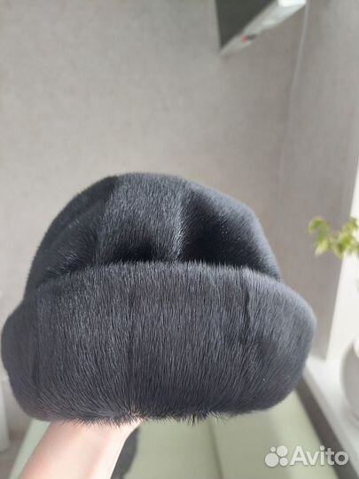 Шапка женская нереально чёрная р.55