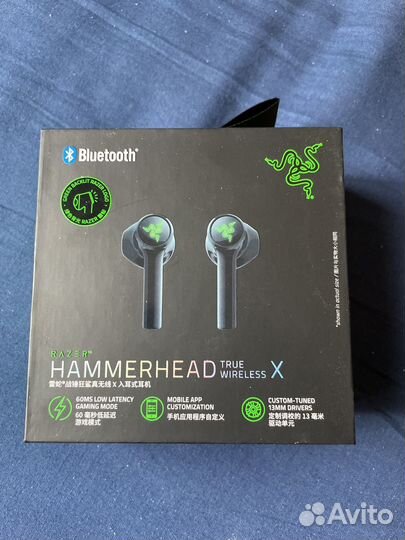 Беспроводные наушники razer hammerhead X