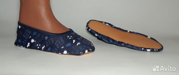 Тапочки тонкие «crane». EU 35-36, 7-9 л