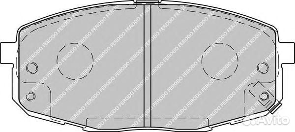 Колодки тормозные передние Ferodo, FDB1869