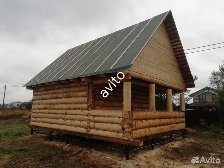 Сруб бани со сборкой