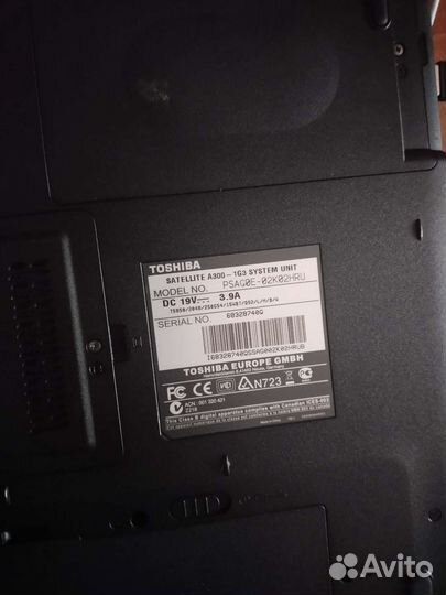 Ноутбук toshiba satellite а300