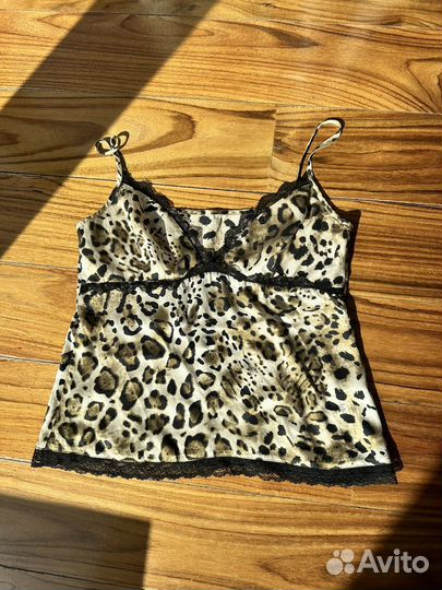 Топ dolce gabbana шелковый топ