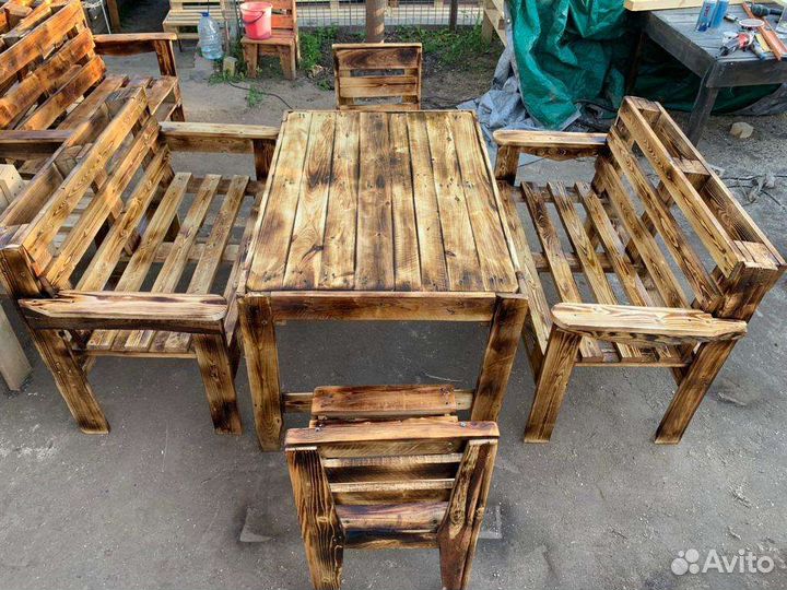 Садовая мебель из поддонов